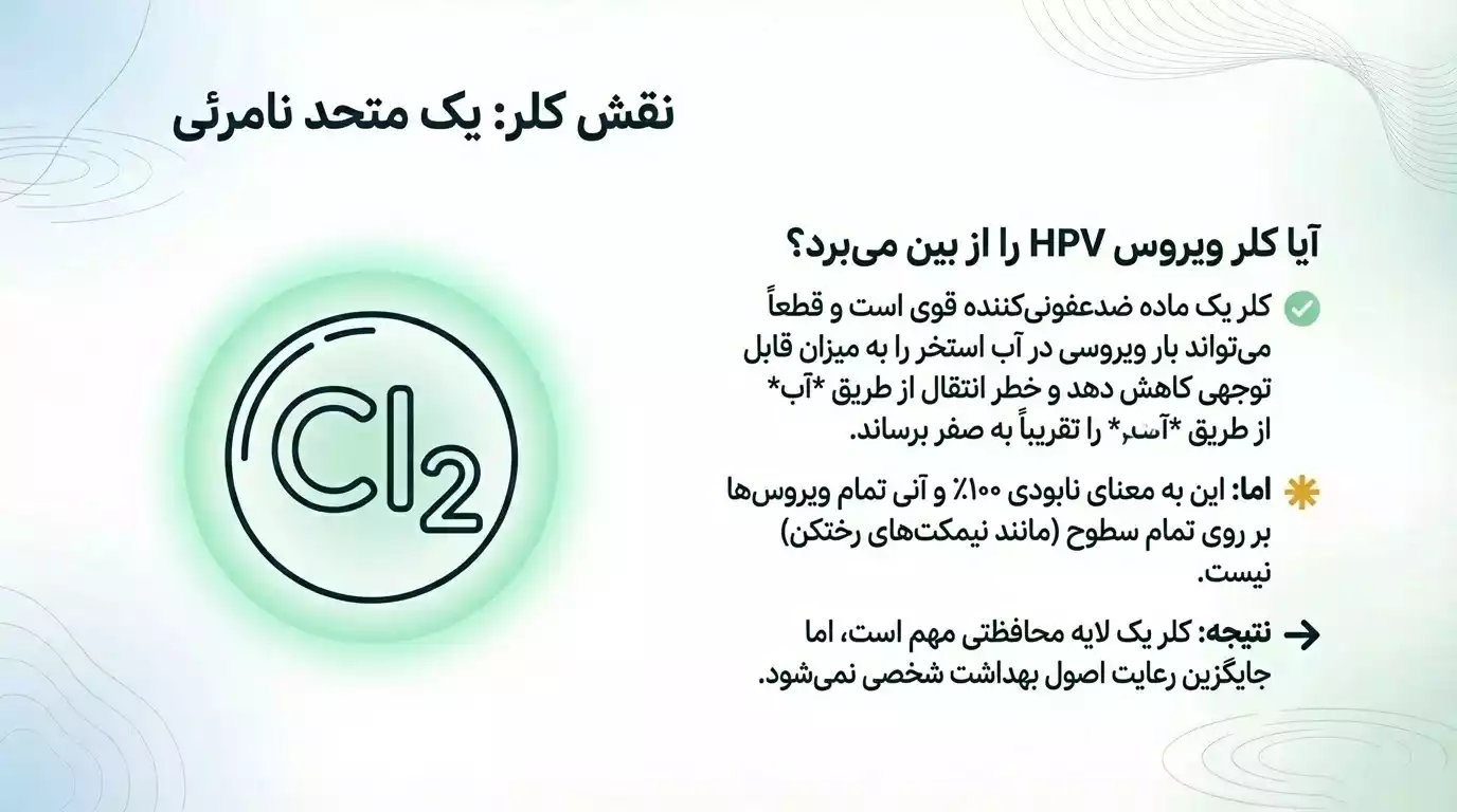 آیا کلر در استخر ویروس زگیل تناسلی را از بین میبرد