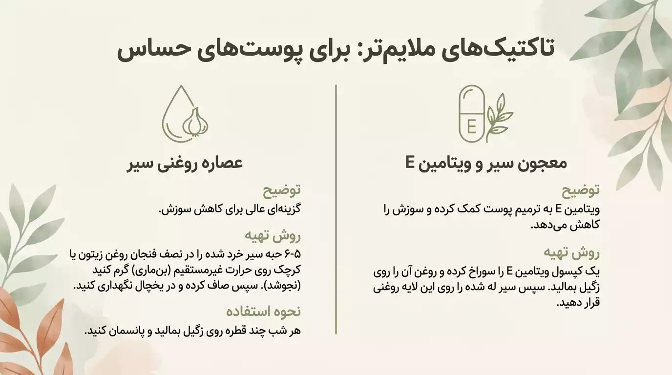 ترکیب سیر و ویتامین ای در درمان زگیل تناسلی