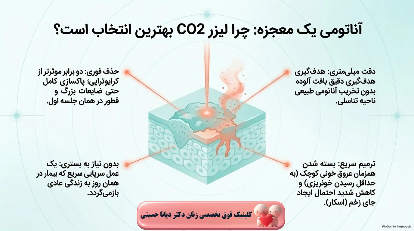 چرا لیزر بهترین انتخاب برای درمان زگیل تناسلی و اچ پی وی است؟